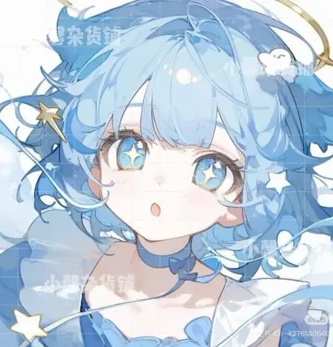 50 Ảnh Chibi Nữ Màu Xanh Dương cảm giác mát lạnh dễ thương mà vẫn cá tính
